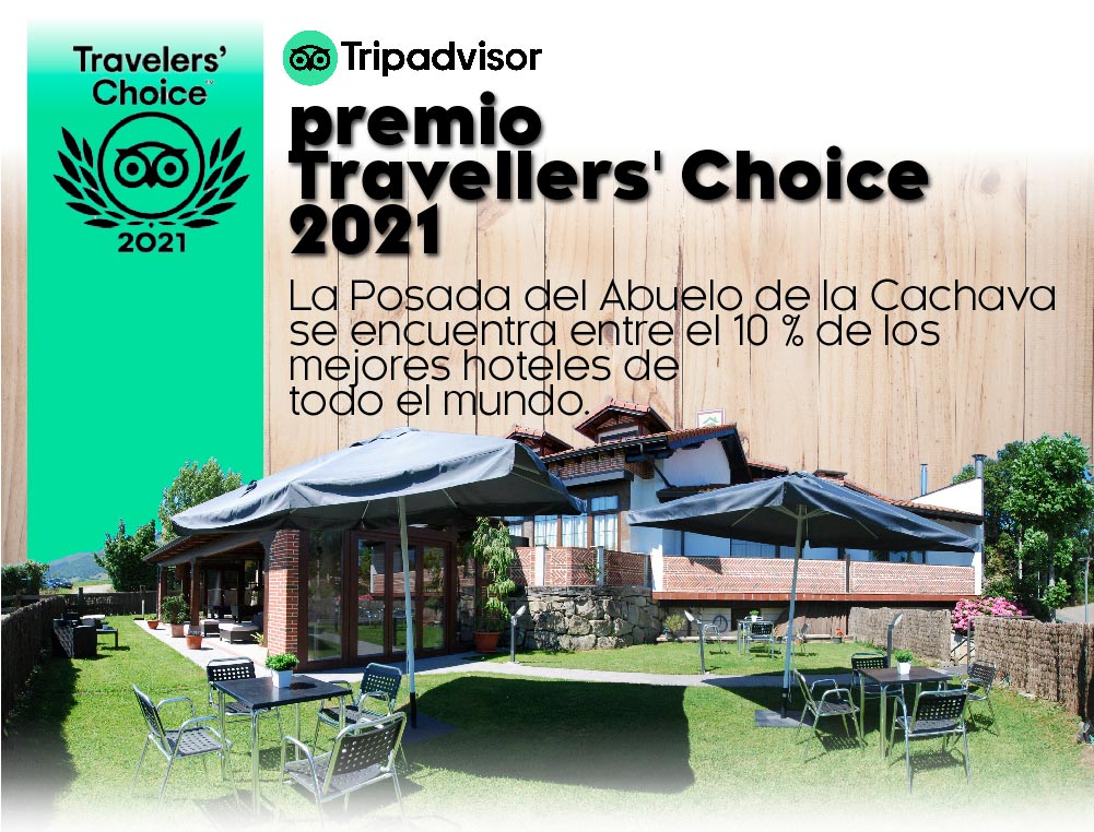 Tripadvisor ha concedido el premio Travellers' Choice 2021 a la Posada del Abuelo de la Cachava